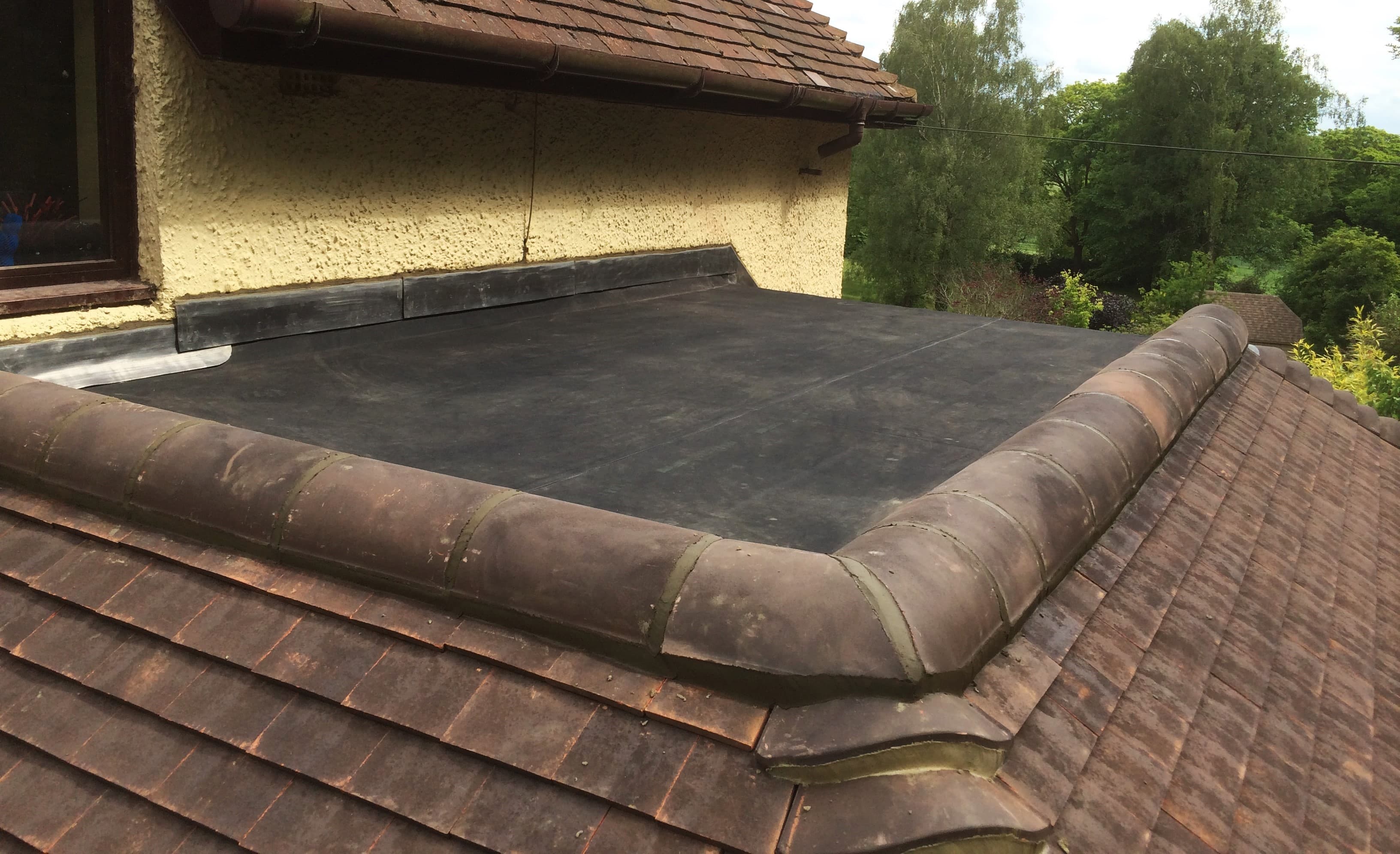 Flat roofing work 1